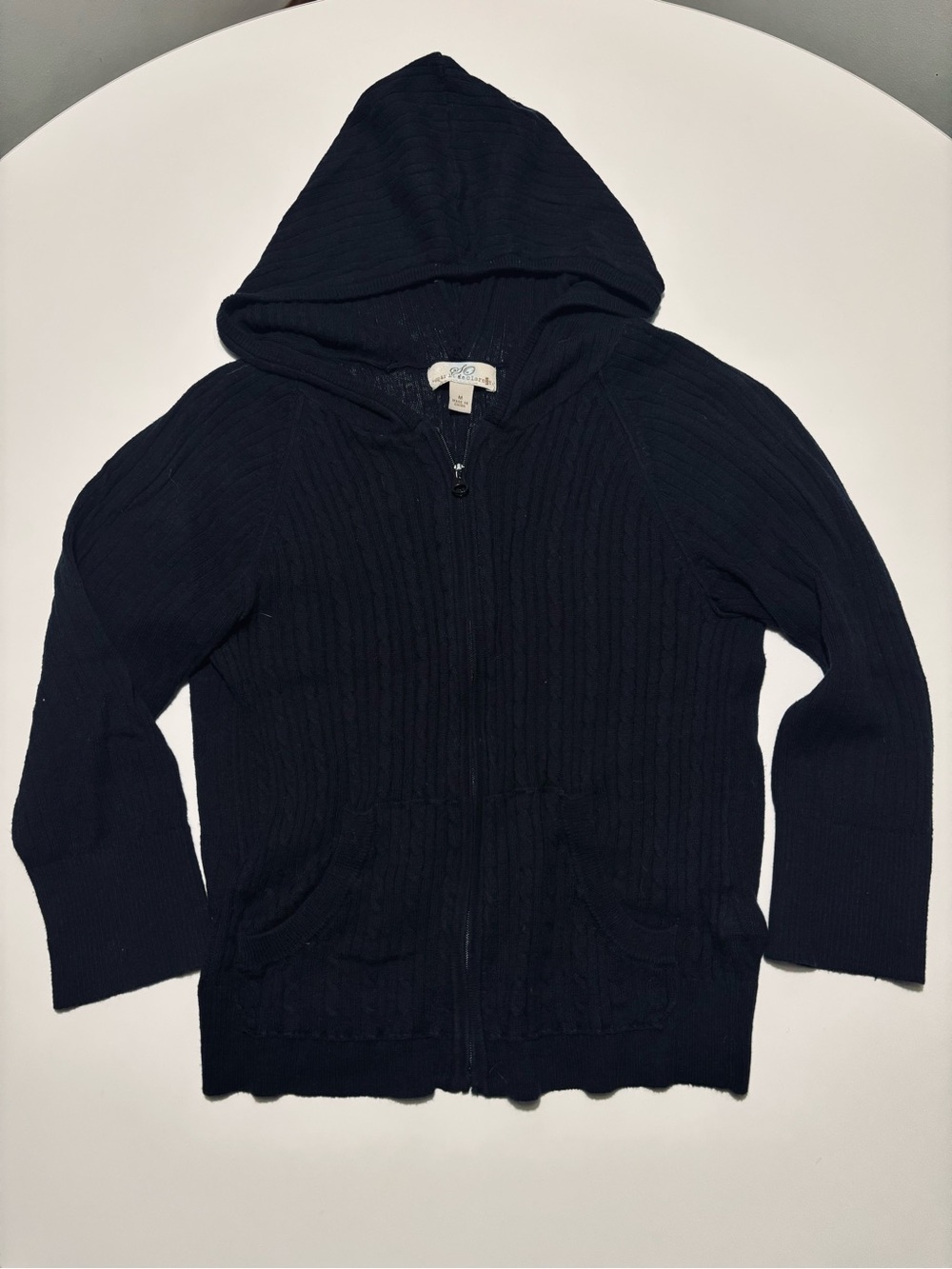 SO Black Y2K Twilight Core Mini Cotton Zip Up Hoodie Jacket